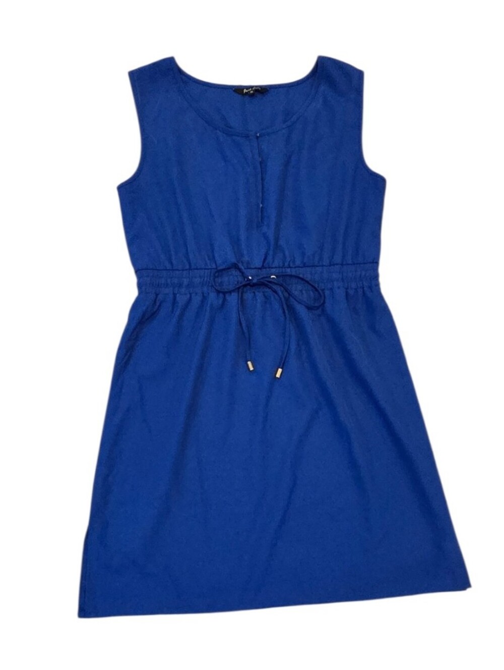 Just Love Women's Tie-Waist Blue Shirttail Dress, Size XL